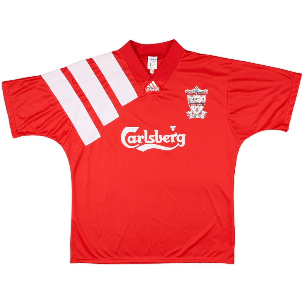 1992-93 Liverpool Centenary Home Shirt - 8/10 - (L/XL)