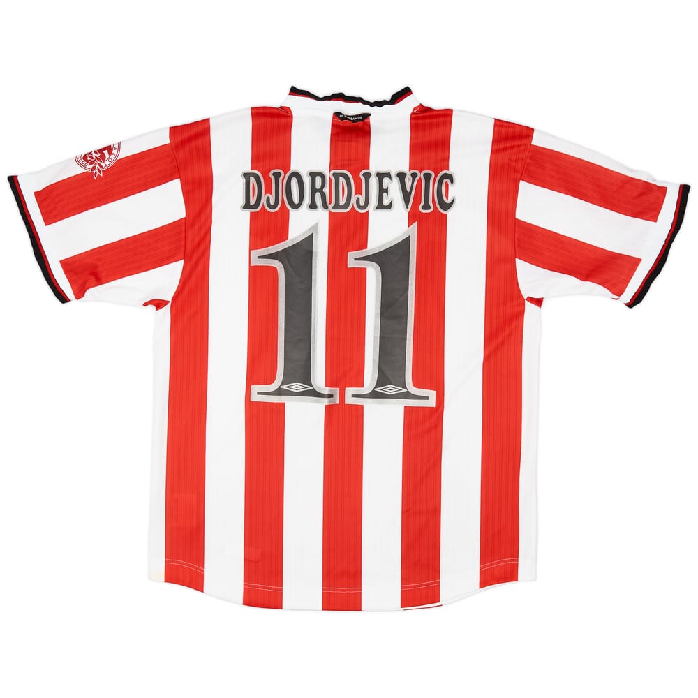 2000-01 Olympiakos Home Shirt Djordjevic #11 - 9/10 - (XL)