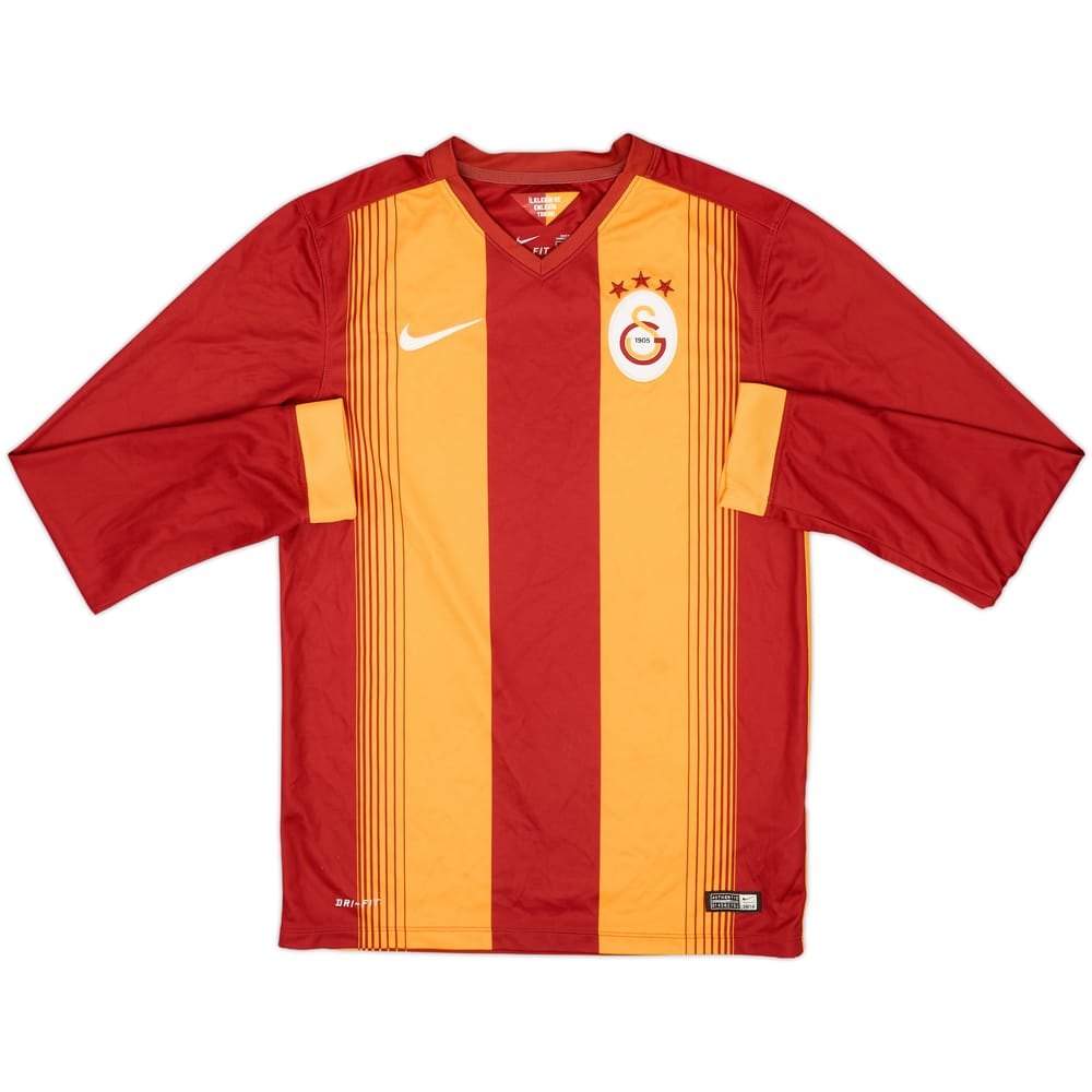 2014-15 Galatasaray Home L/S Shirt - 8/10 - (S)