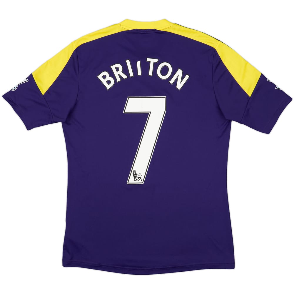 2013-14 Swansea Away Shirt Britton #7 - 5/10 - (M)