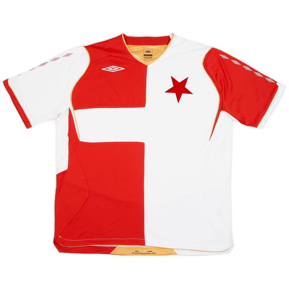 2008-09 Slavia Prague Home Shirt - 9/10 - (XL)