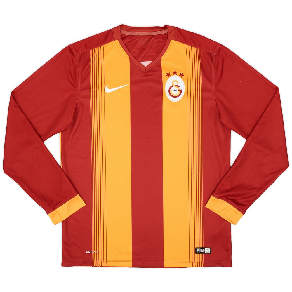 2014-15 Galatasaray Home L/S Shirt - 8/10 - (M)