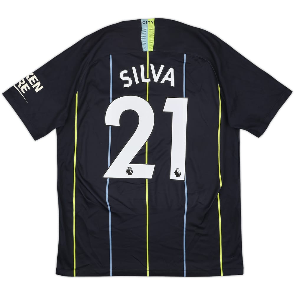 2018-19 Manchester City Away Shirt Silva #21 - 6/10 - (M)