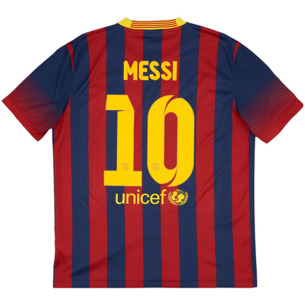 2013-14 Barcelona Home Shirt Messi #10 - 7/10 - (L)
