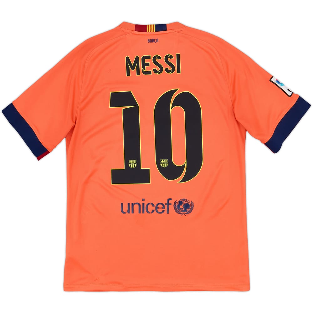 2014-15 Barcelona Away Shirt Messi #10 - 7/10 - (M)