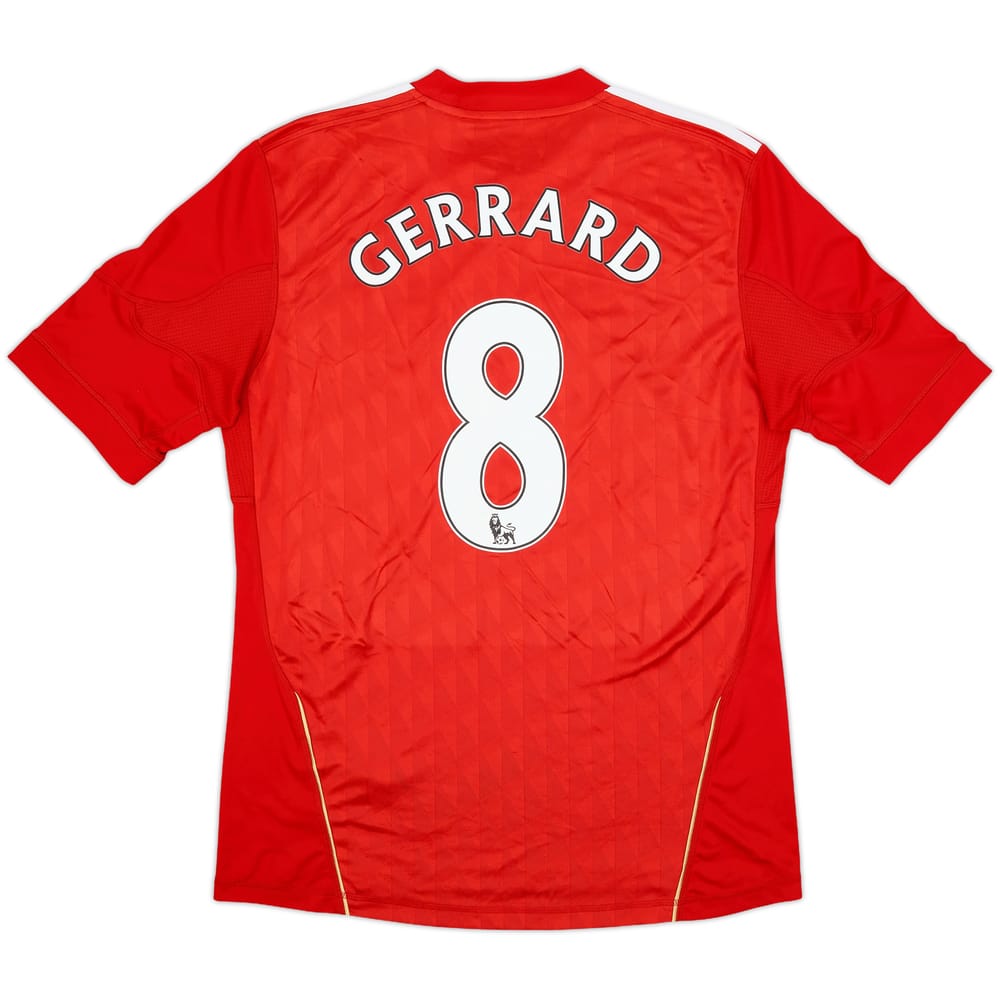 2010-12 Liverpool Home Shirt Gerrard #8 - 6/10 - (M)
