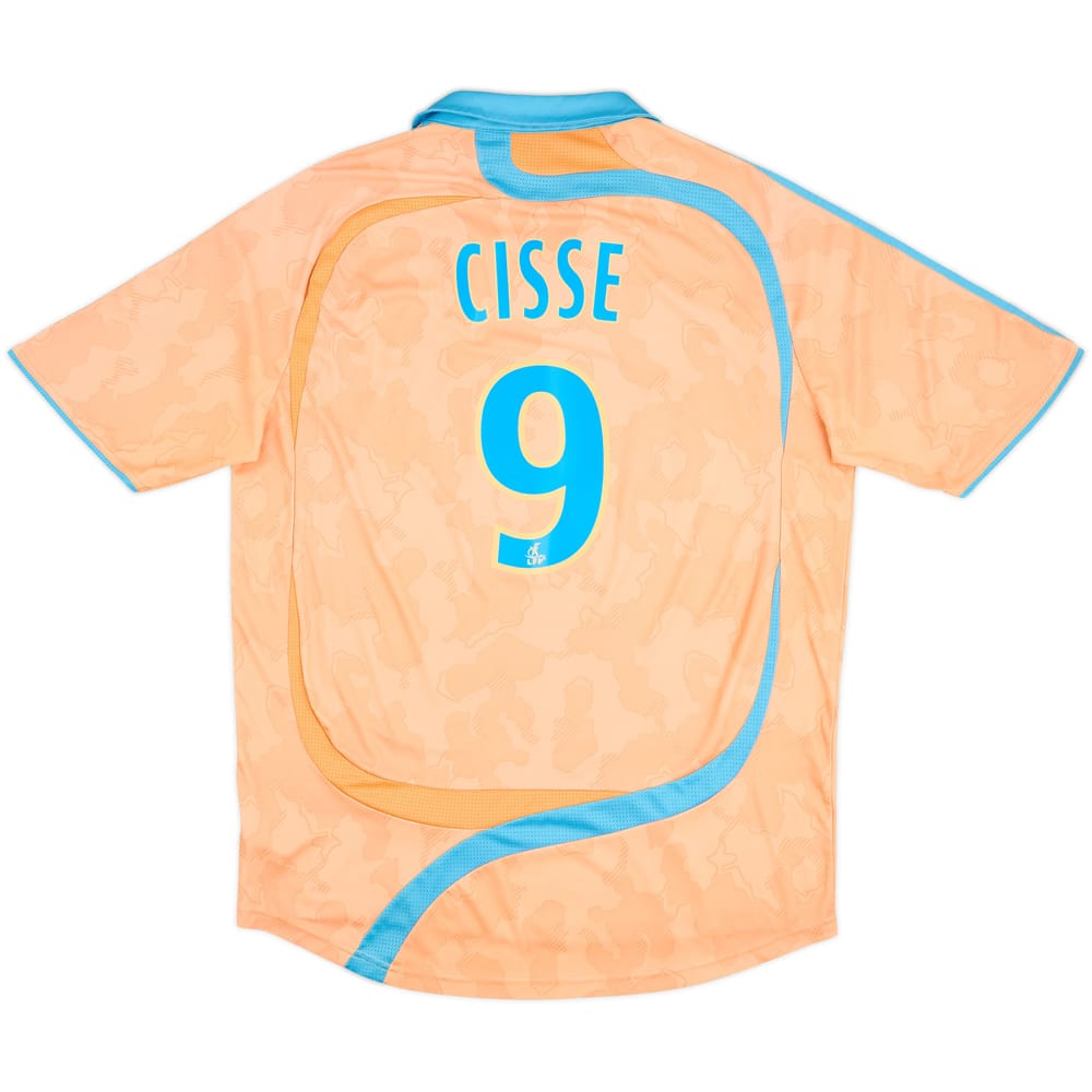 Camiseta de la tercera equipación del Olympique Marseille 2007-08 Cisse #9 - 6/10 - (XL)