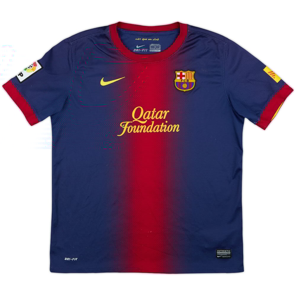 2012-13 Barcelona Home Shirt - 4/10 - (XL.Boys)