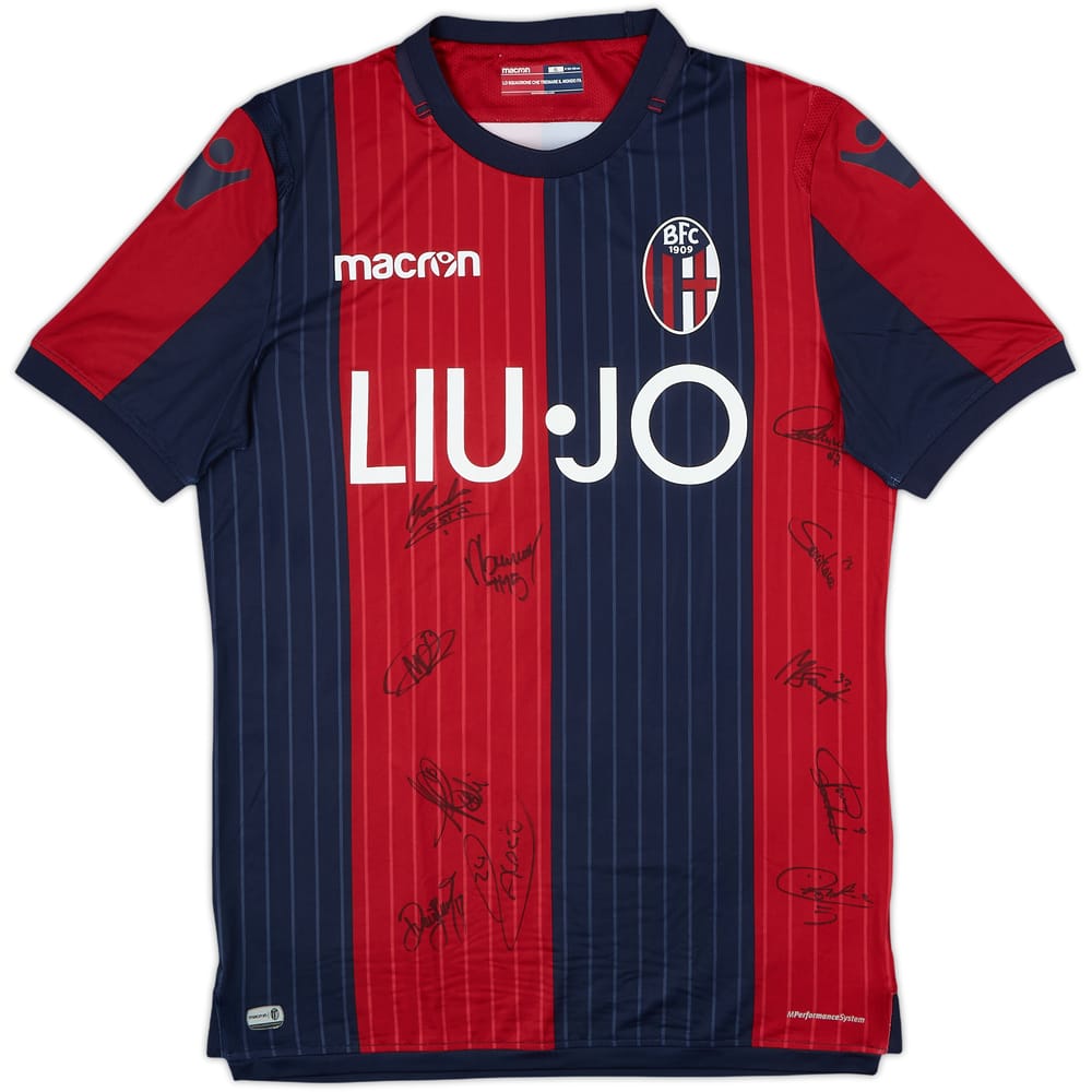 2018-19 Bologna Signed Home Shirt - 8/10 - (XL)