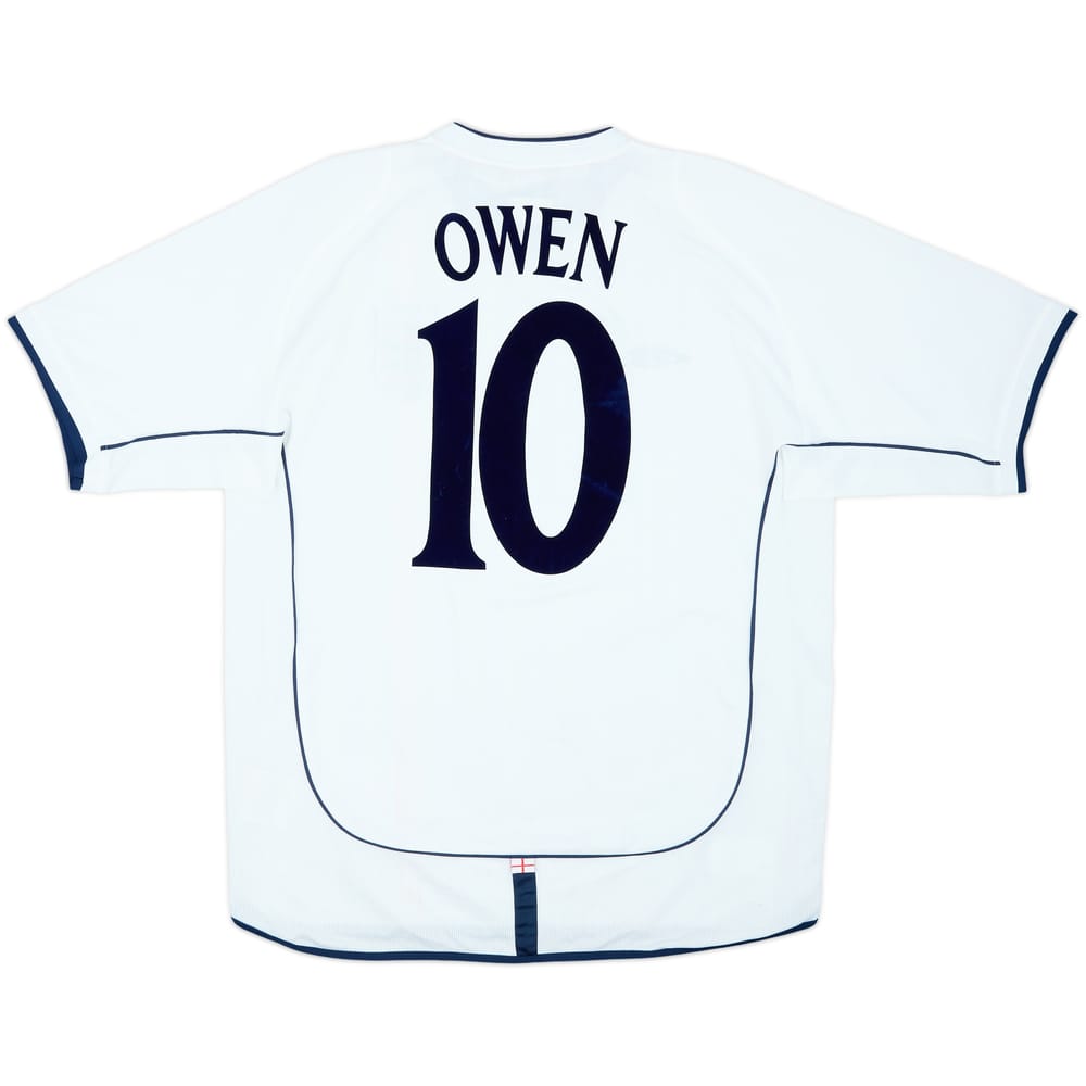2001-03 England Home Shirt Owen #10 - 9/10 - (L)