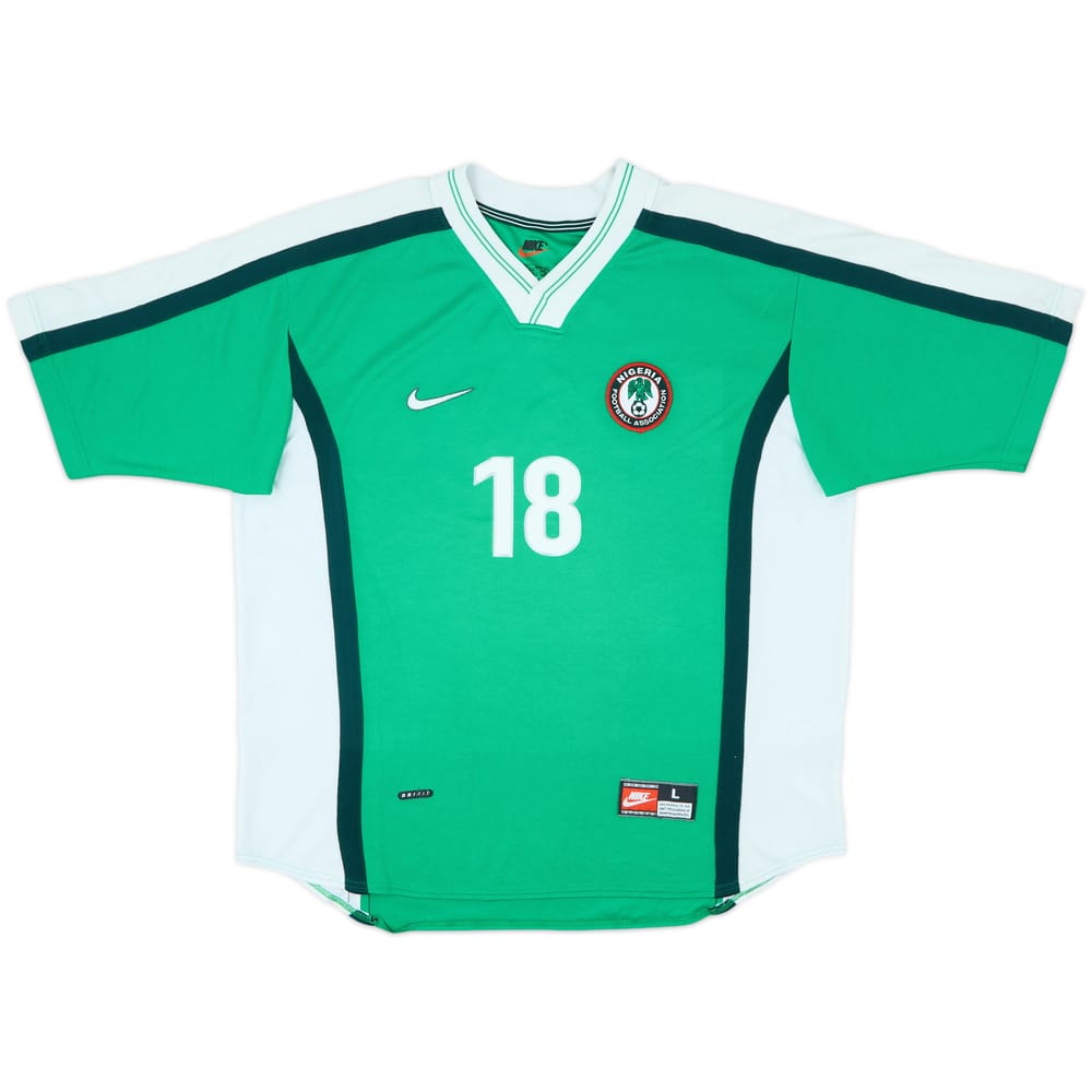 1998-00 Nigeria Home Shirt #18 - 8/10 - (L)