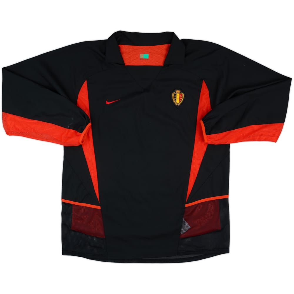 2002-04 Belgium Match Issue Away L/S Shirt #7