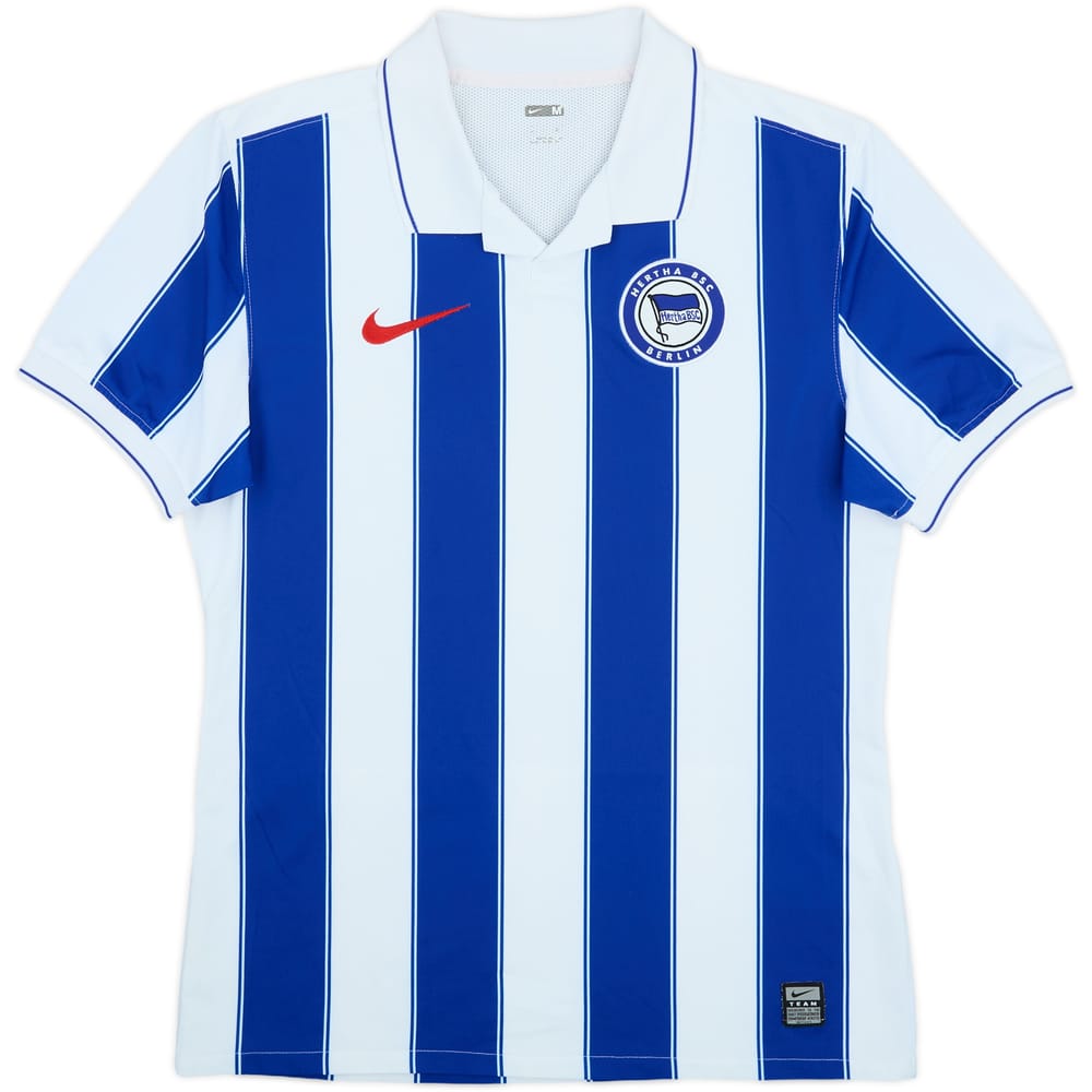 2009-10 Hertha Berlin Authentic Home Shirt - 9/10 - (M)