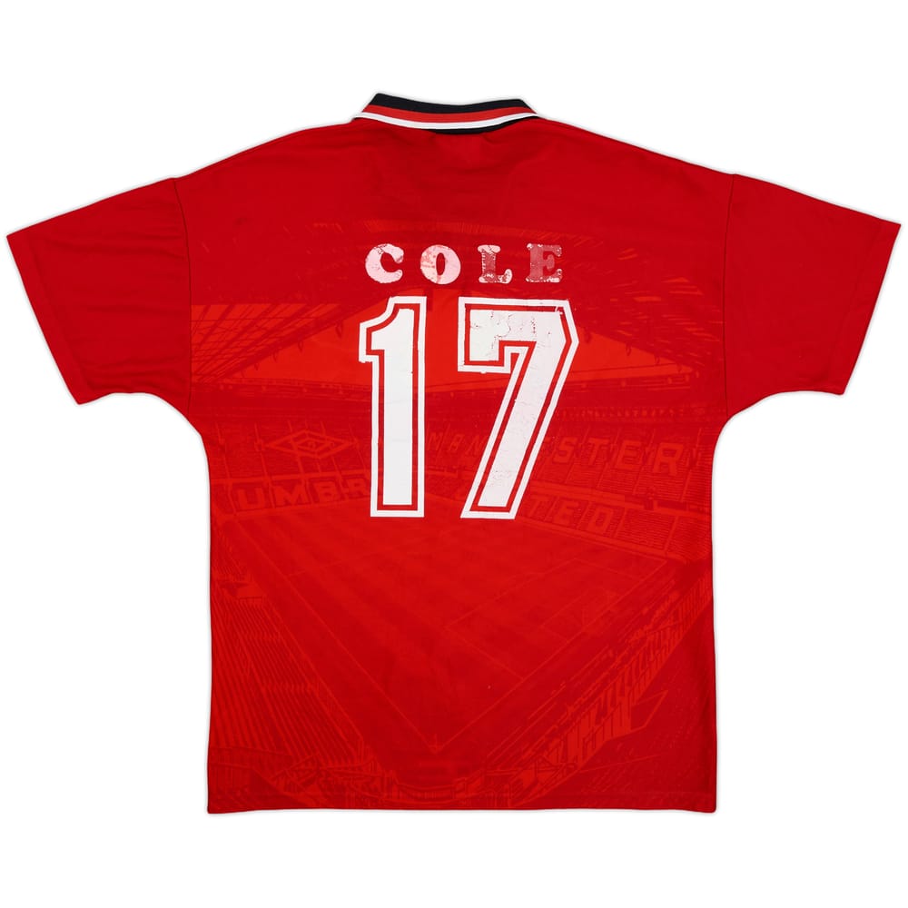 1994-96 Manchester United Home Shirt Cole #17 - 4/10 - (M)
