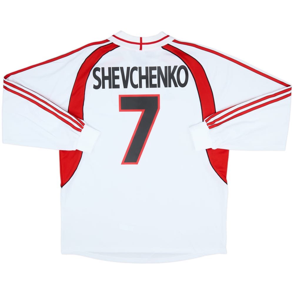 2000-02 AC Milan Player Issue Away L/S Shirt Shevchenko #7 (XL)