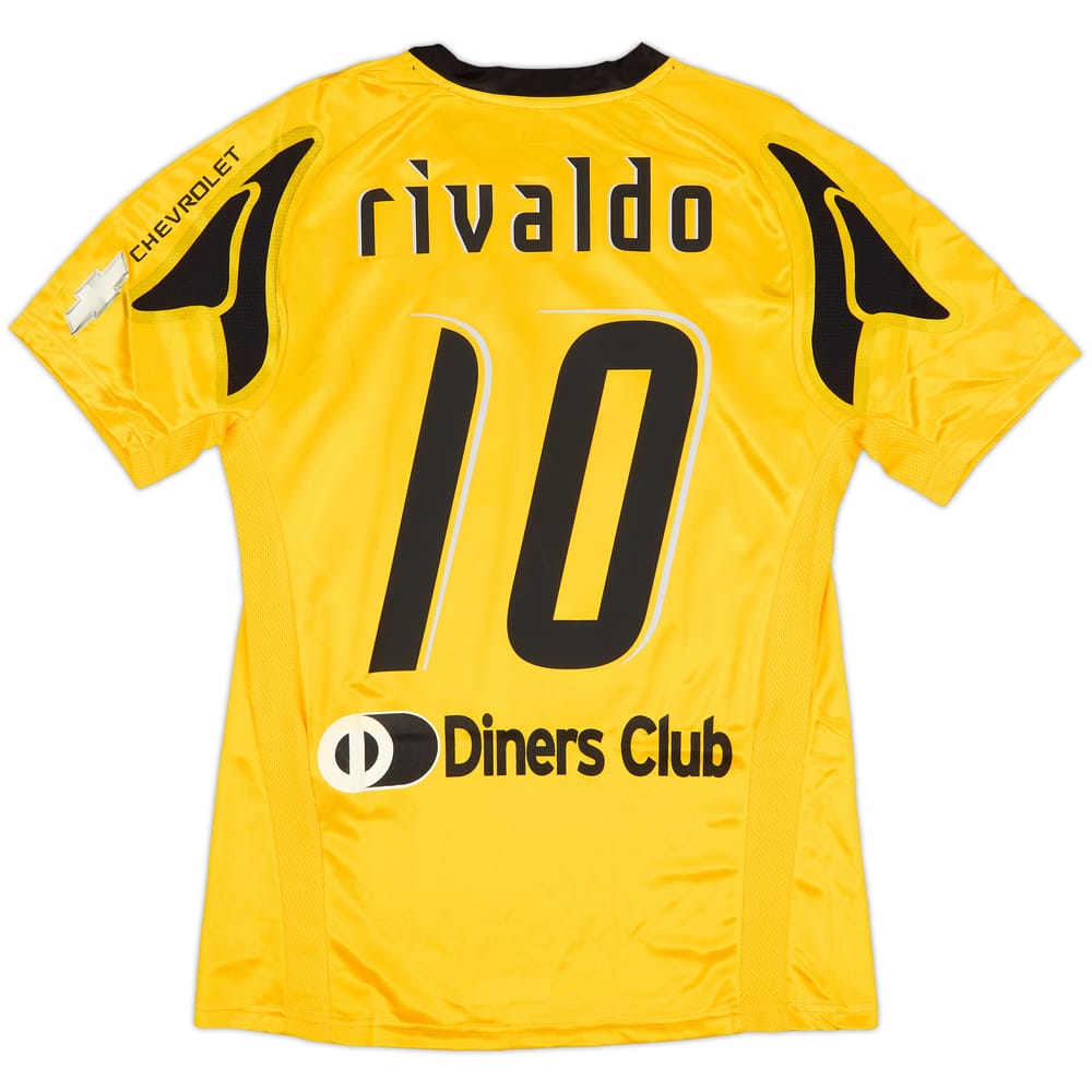 2007-08 AEK Athens Home Shirt Rivaldo #10 (M)