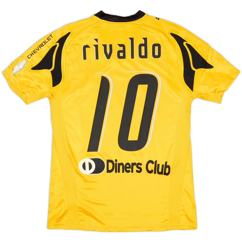 2007-08 AEK Athens Home Shirt Rivaldo #10 (M)