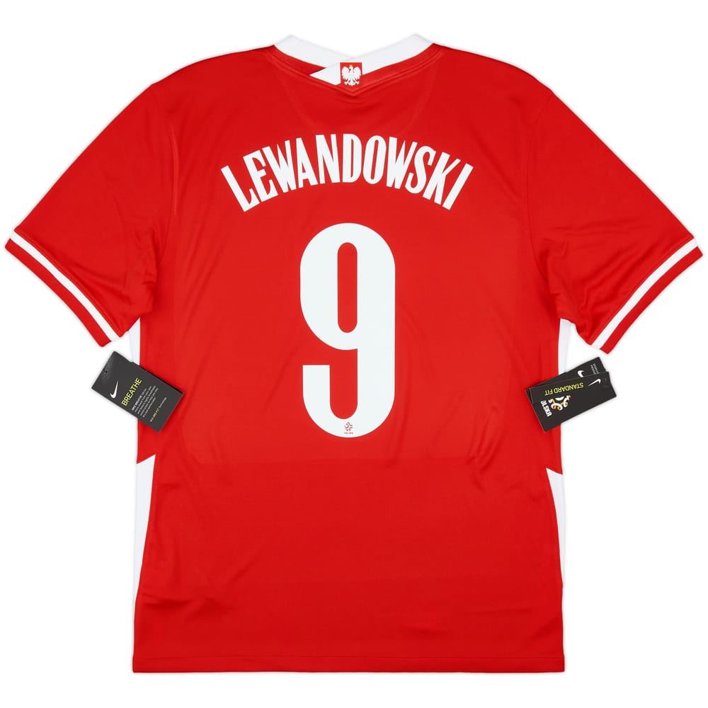 2020-21 Poland Away Shirt Lewandowski #9 (M)