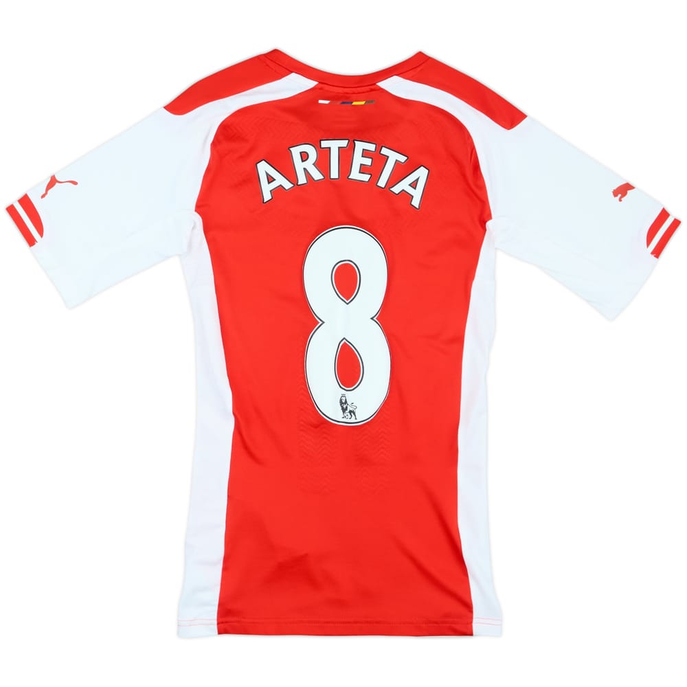 2014-15 Arsenal Authentic Home Shirt Arteta #8 (S)