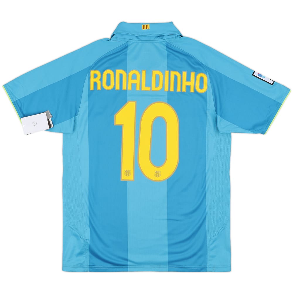 2007-09 Barcelona Away Shirt Ronaldinho #10 (M)