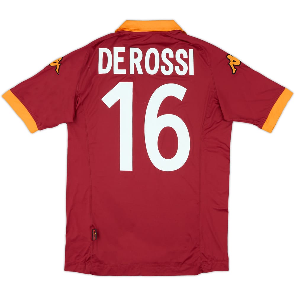 2012-13 Roma Home Shirt De Rossi #16 (L)