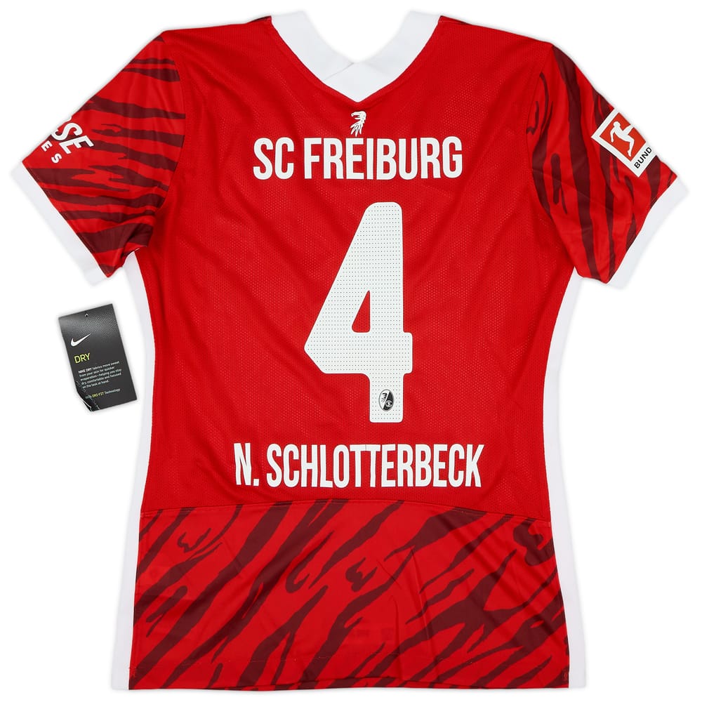 2021-22 Freiburg Home Shirt N.Schlotterbeck #4 (Women's S)