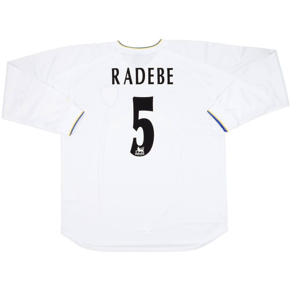 2000-02 Leeds United Home L/S Shirt Radebe #5 (XXL)