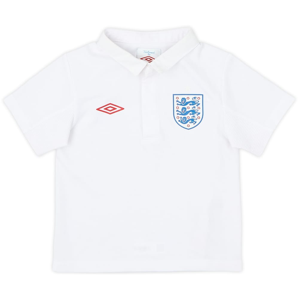 2010-11 England Home Shirt - 9/10 - (2-3 Years)