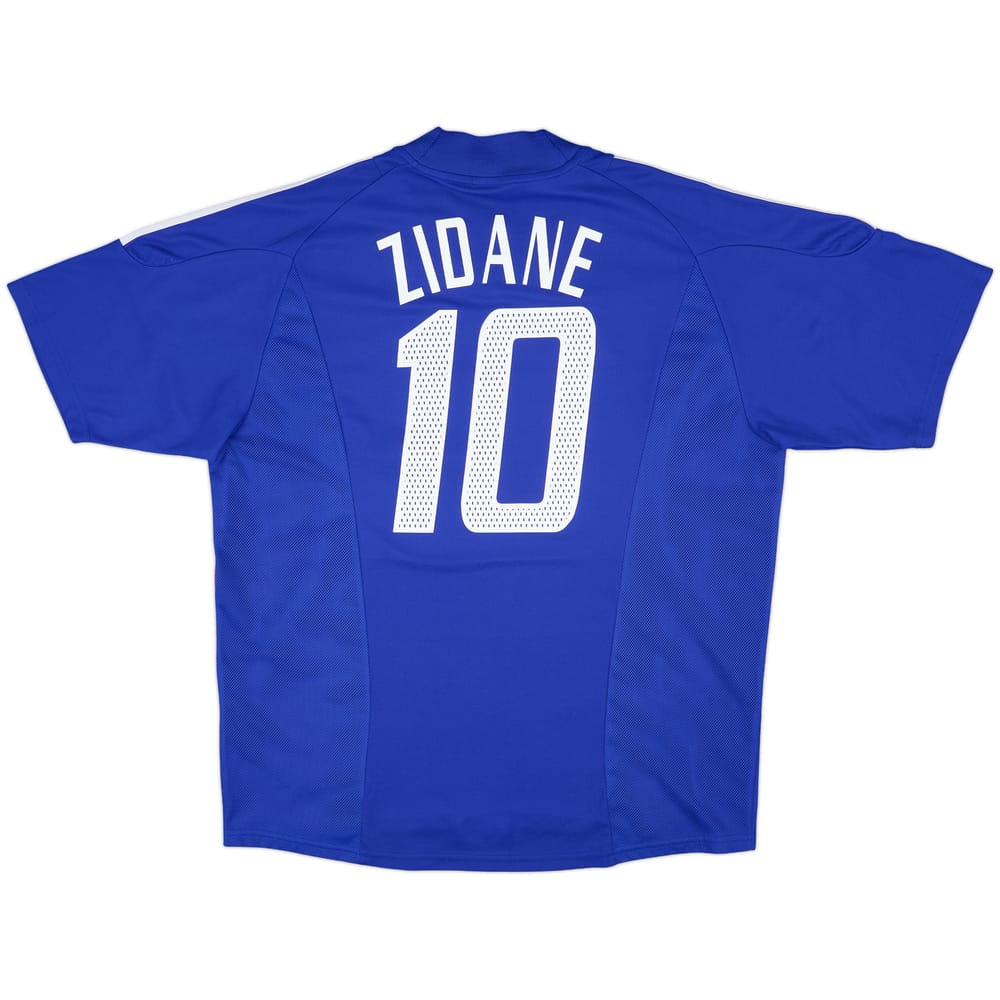 2002-04 France Home Shirt Zidane #10 - 8/10 - (XL)