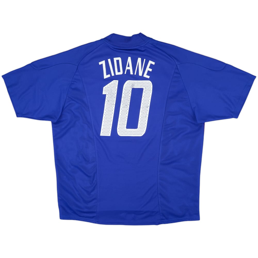 2002-04 France Home Shirt Zidane #10 - 6/10 - (XXL)