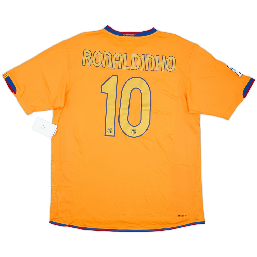 2007-08 Barcelona Third Shirt Ronaldinho #10 (XL)