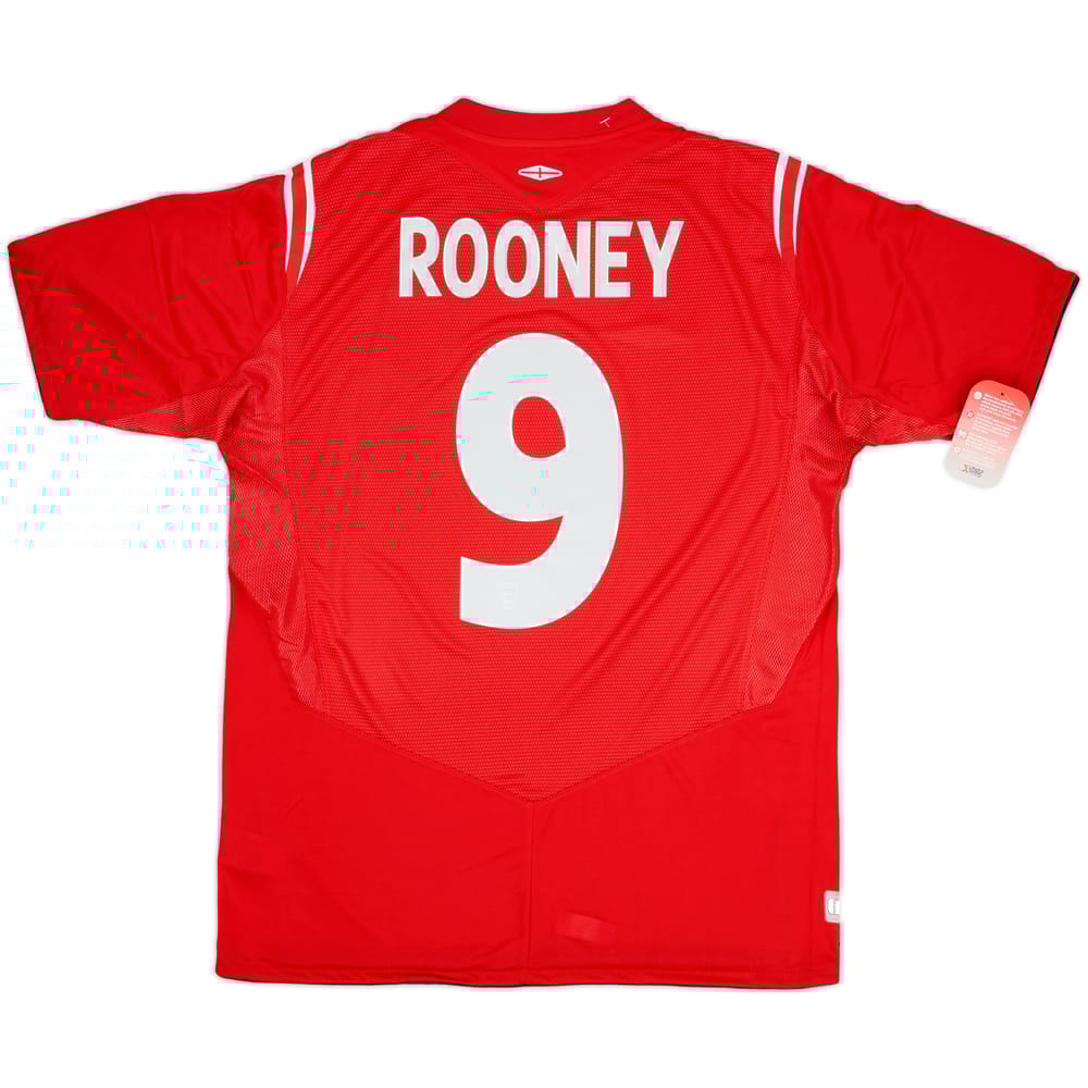 2004-06 England Away Shirt Rooney #9 (L)