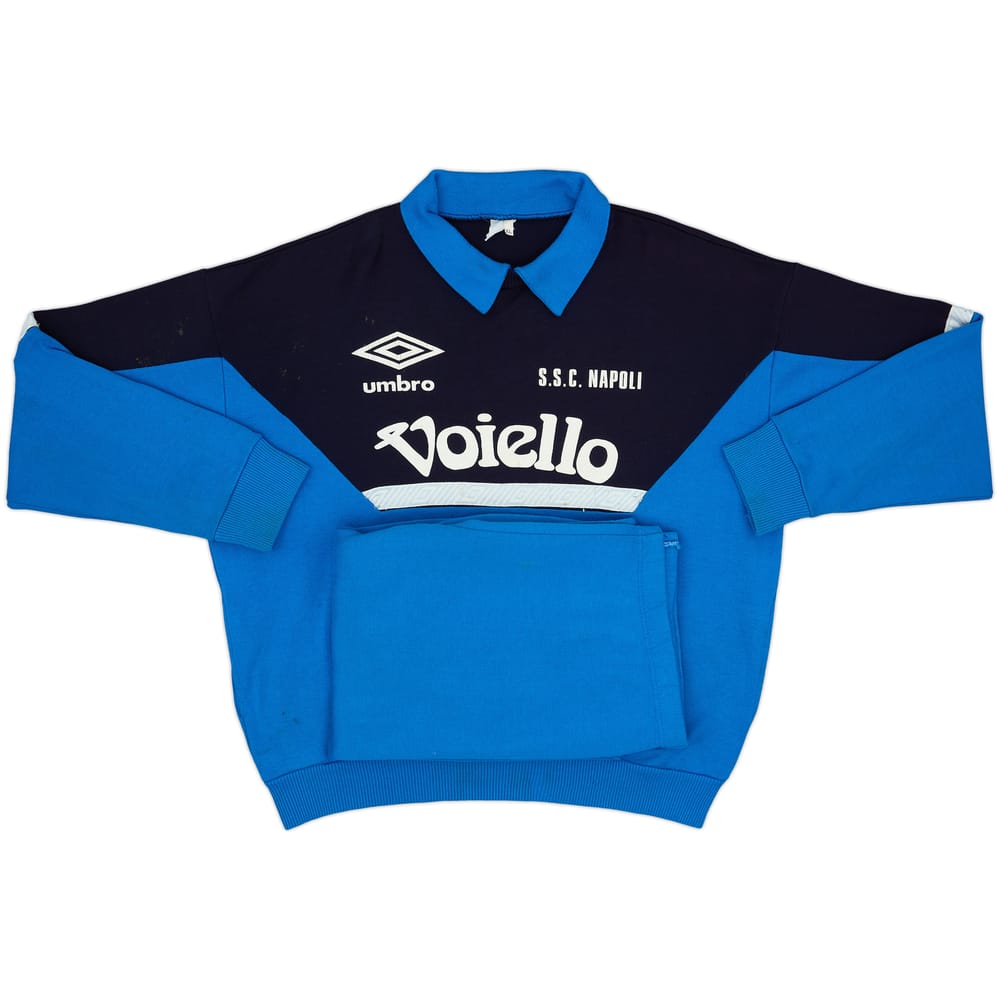 1991-93 Napoli Umbro Tracksuit - 5/10 - (XL)