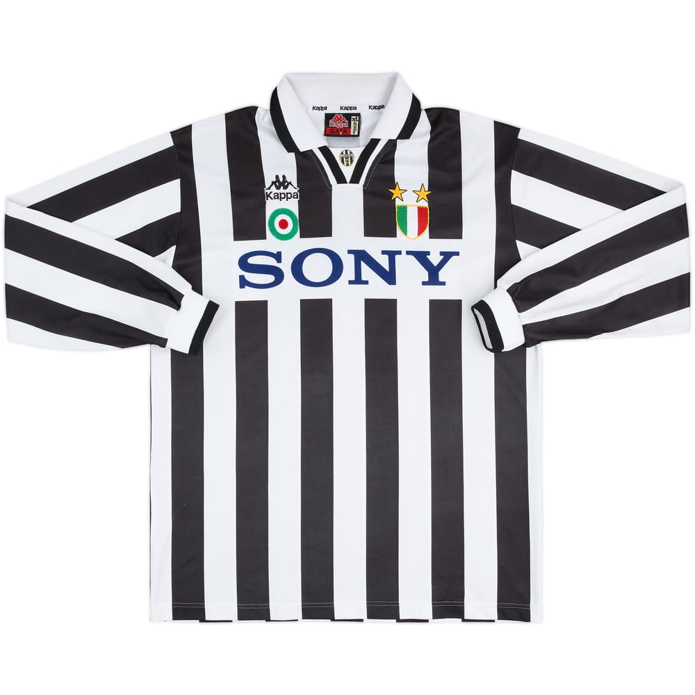 1995-97 Juventus Home L/S Shirt #10 - 8/10 - (XL)