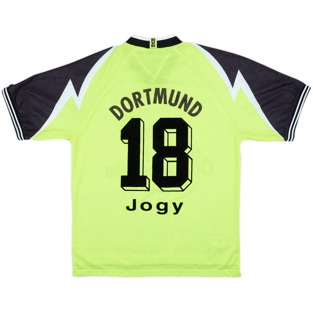1995-96 Borussia Dortmund Home Shirt Jogy #18 - 8/10 - (XL)