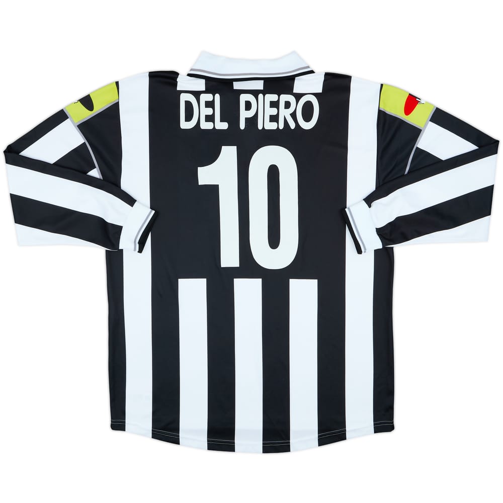 2000-01 Juventus Ciaoweb Home L/S Shirt Del Piero #10 - 8/10 - (XXL)