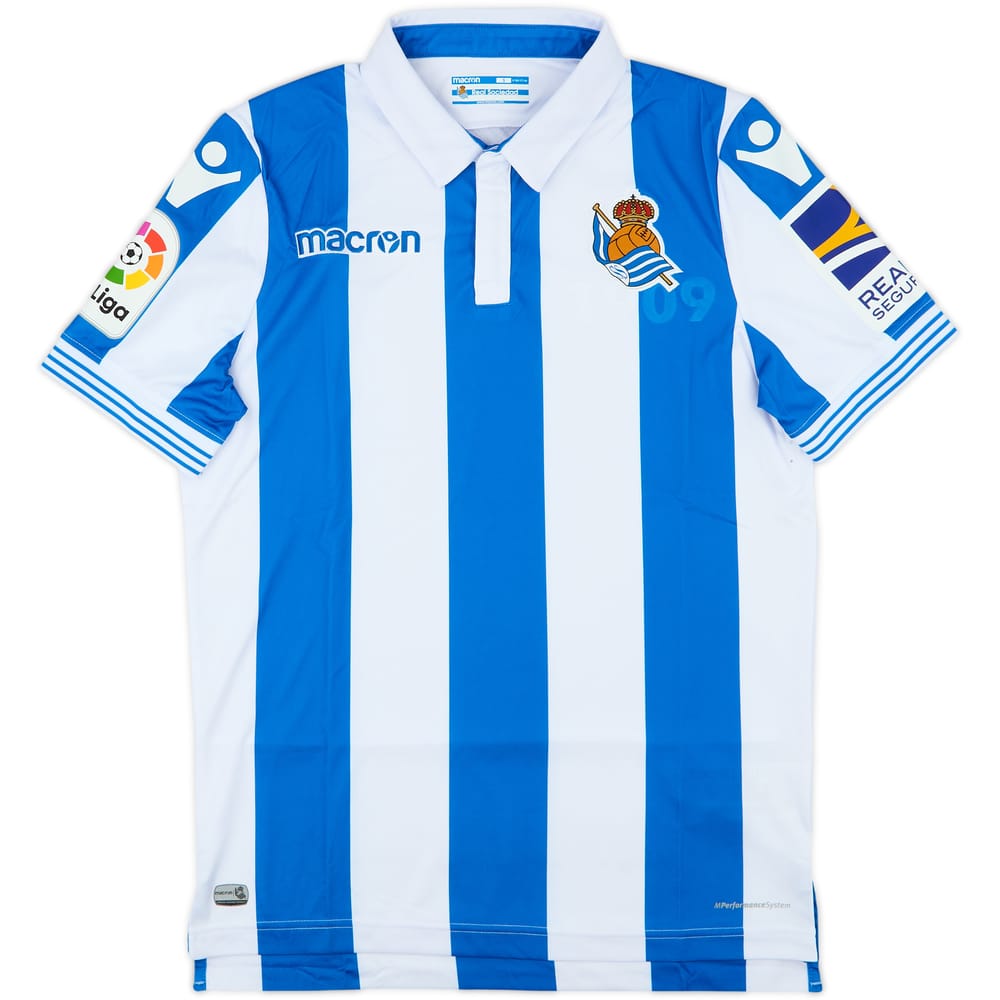 2018-19 Real Sociedad Home Shirt - 9/10 - (S)