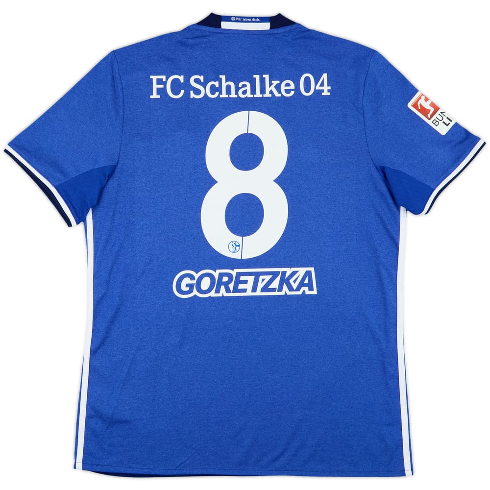 2016-18 Schalke Home Shirt Goretzka #8 - 8/10 - (L)