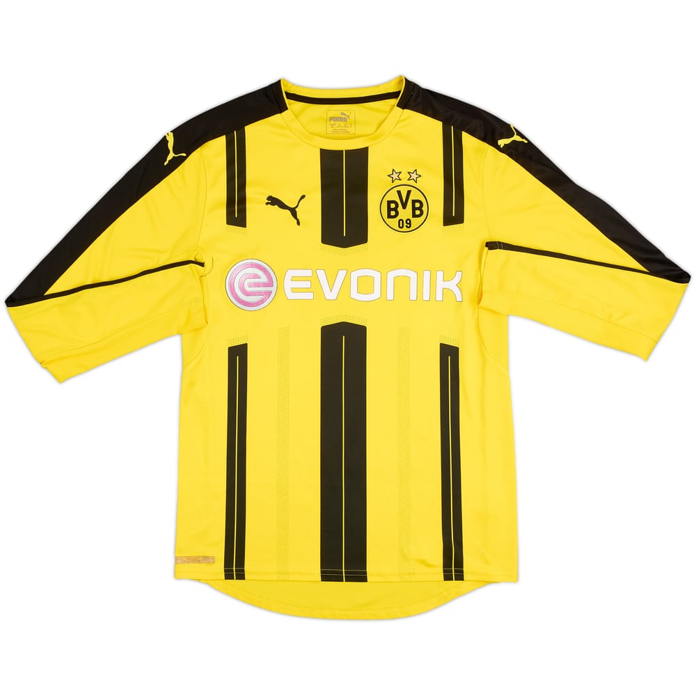 2016-17 Borussia Dortmund Home L/S Shirt - 4/10 - (S)
