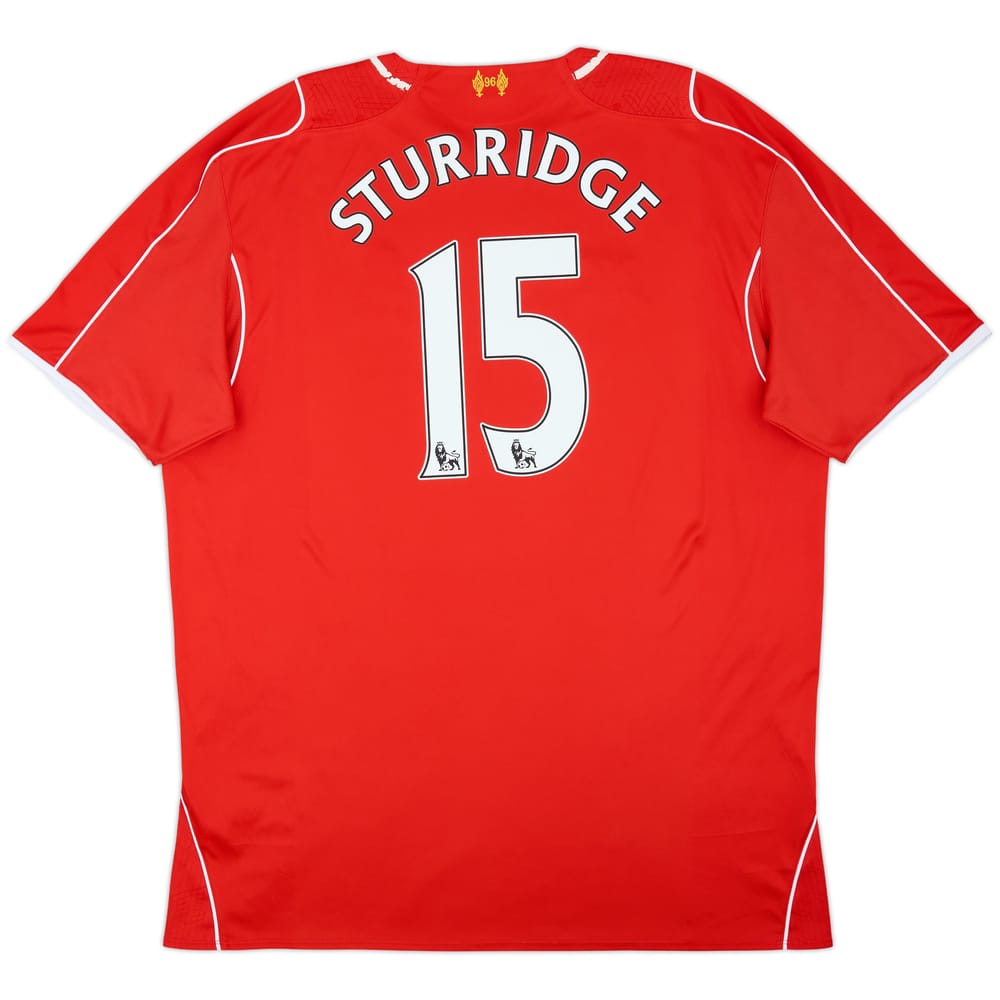 2014-15 Liverpool Home Shirt Sturridge #15 - 5/10 - (XXL)