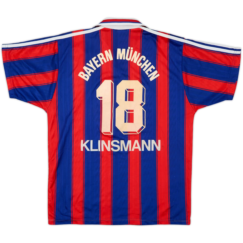1995-97 Bayern Munich Home Shirt Klinsmann #18 - 4/10 - (M)