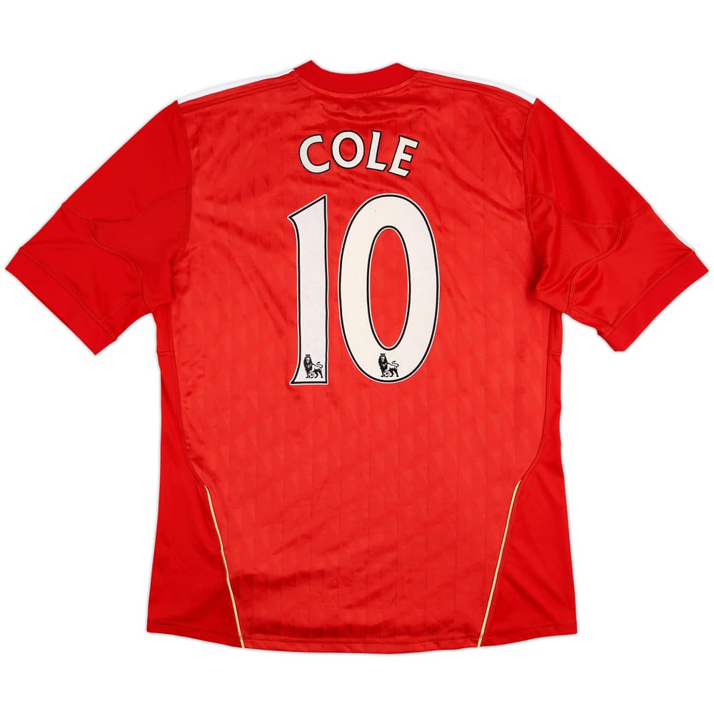 2010-12 Liverpool Home Shirt Cole #10 - 8/10 - (L)