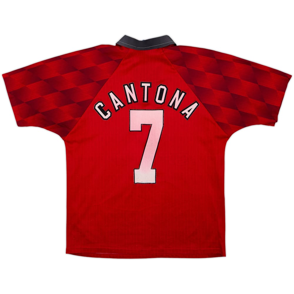 1996-98 Manchester United Home Shirt Cantona #7 - 6/10 - (M)