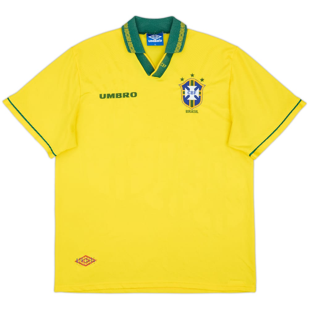 1993-94 Brazil Home Shirt - 6/10 - (XL)