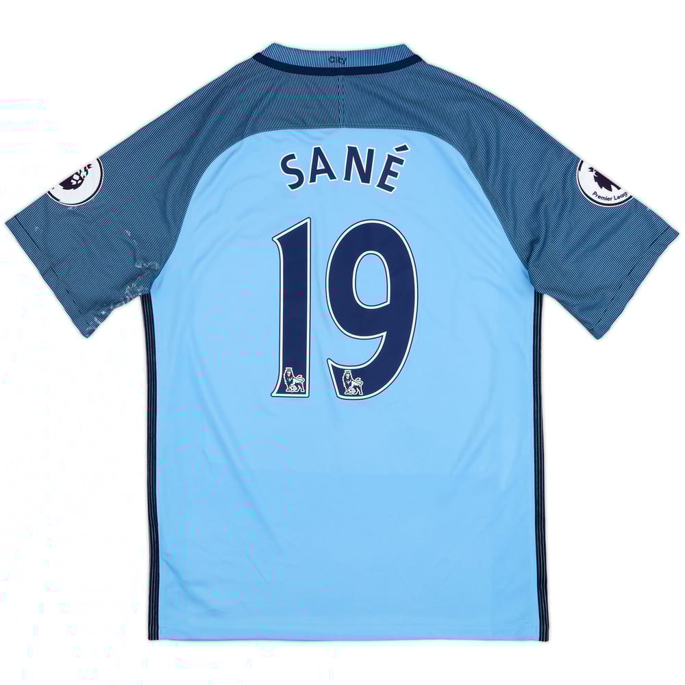 2016-17 Manchester City Home Shirt Sane #19 - 6/10 - (M)