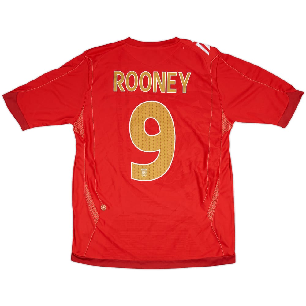 2006-08 England Away Shirt Rooney #9 - 9/10 - (M)