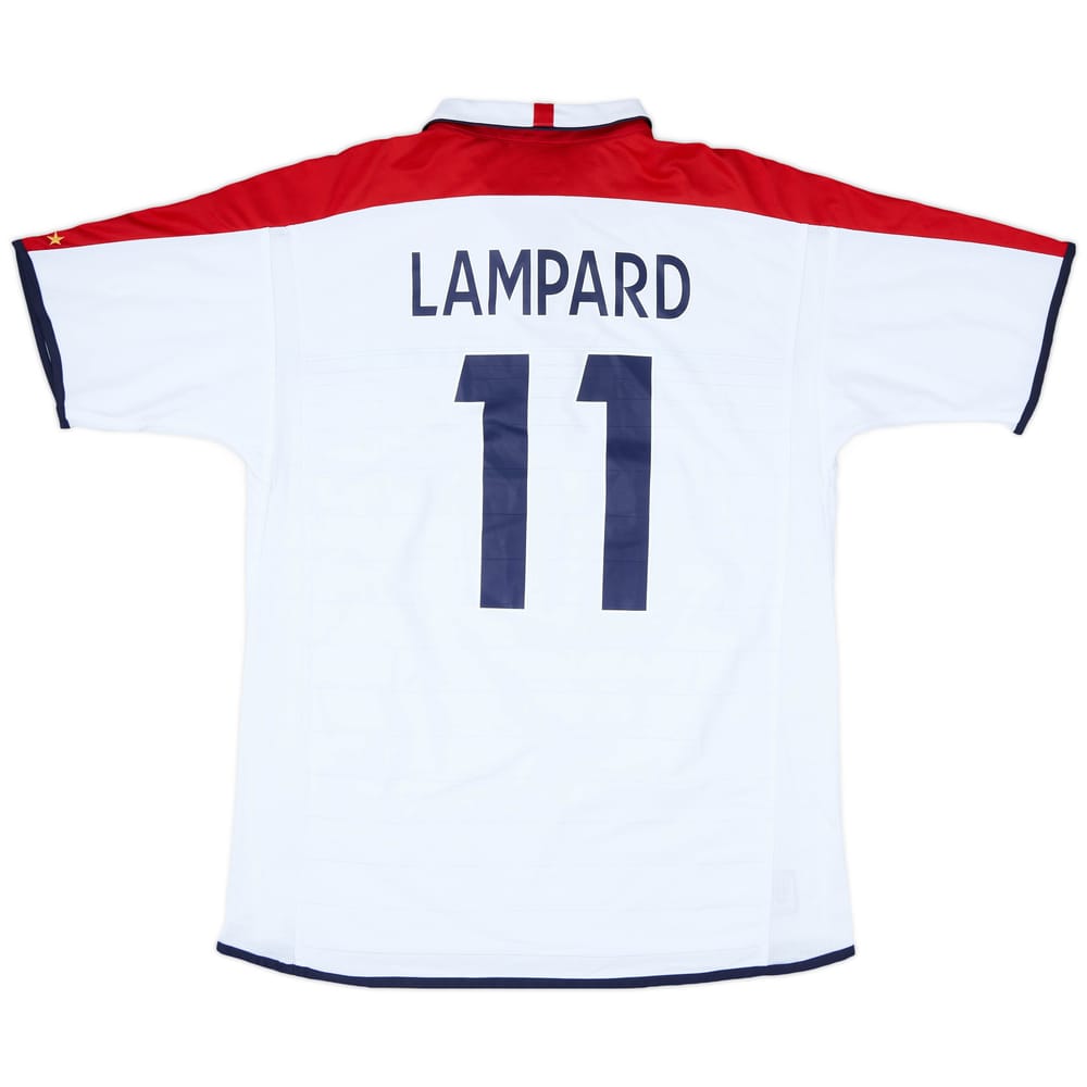 2003-05 England Home Shirt Lampard #8 - 7/10 - (L)