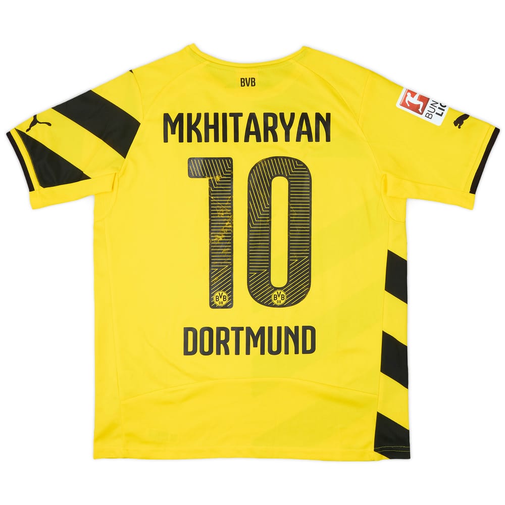 2014-15 Borussia Dortmund Home Shirt Mkhitaryan #10 - 6/10 - (XL.Boys)
