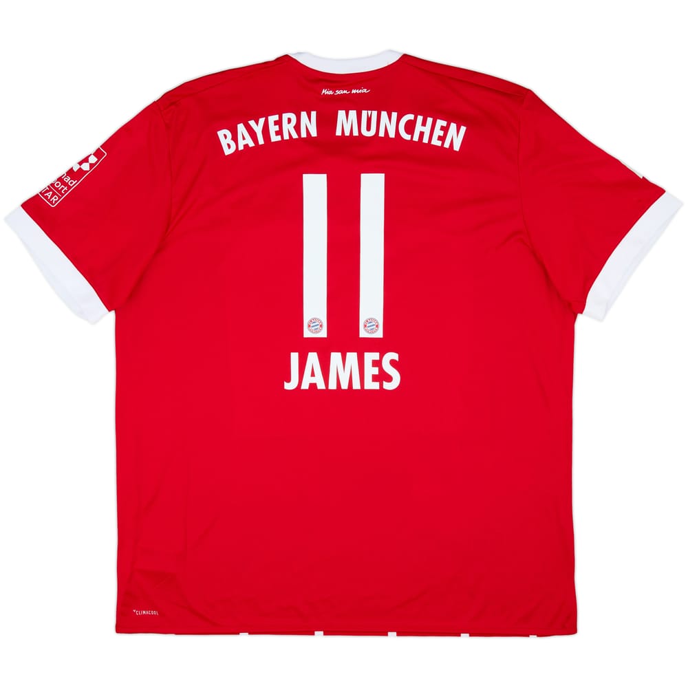 2017-18 Bayern Munich Home Shirt James #11 - 10/10 - (XXL)