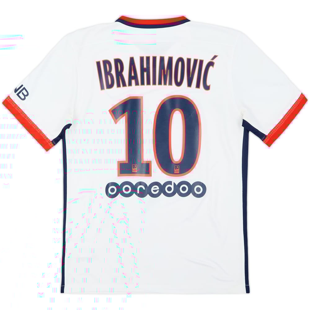 2015-16 Paris Saint-Germain Away Shirt Ibrahimovic #10 - 9/10 - (S)